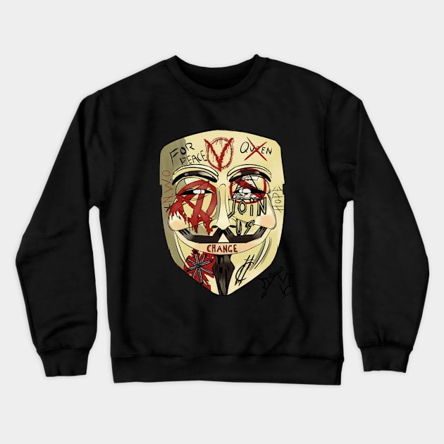 V for vandalism Crewneck Sweatshirt by TheMaddHouse